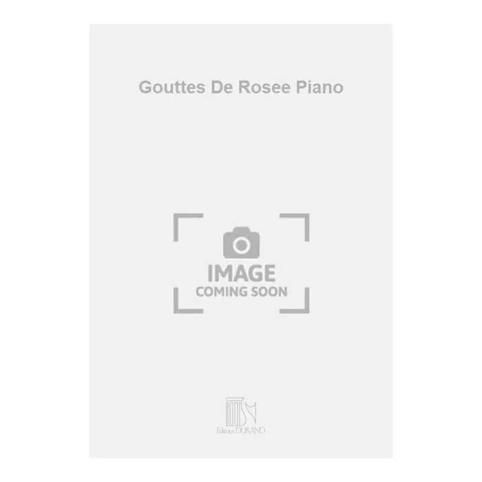 Waldteufel, Emile – Gouttes De Rosee Piano
