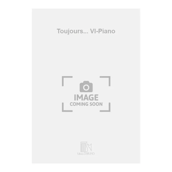 Waldteufel, Emile – Toujours… Vl-Piano