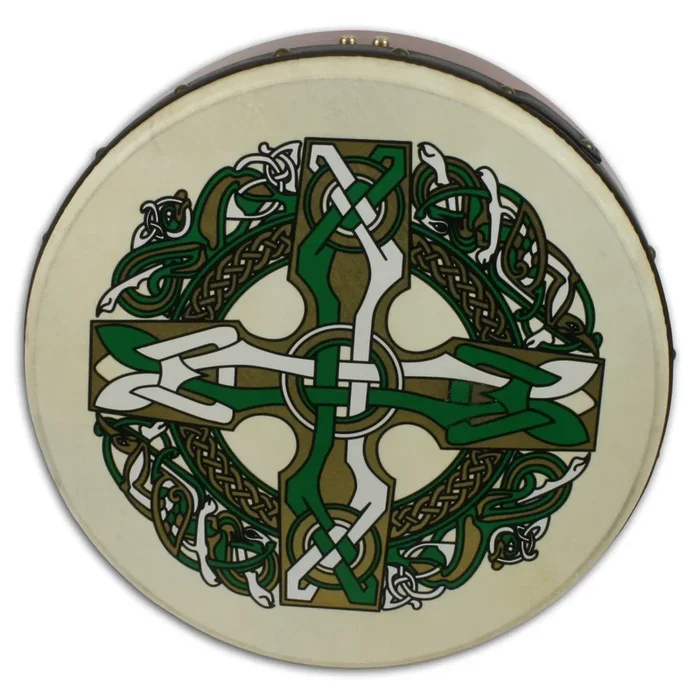 Waltons 18 Bodhran w/Beater Celtic Cross – 10AWAL1930