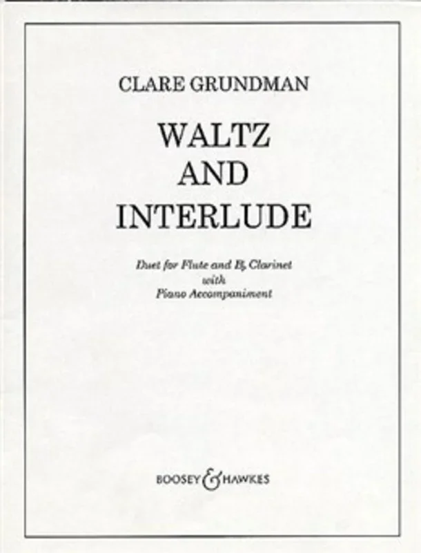 Waltz and Interlude Duet For Flute and Clar W/ Piano (Softcover Book)