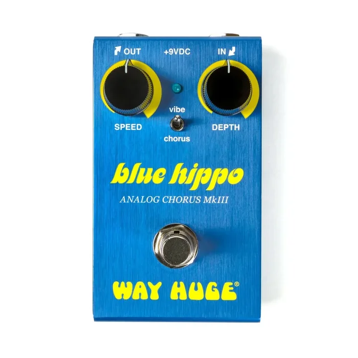 Way Huge Smalls Blue Hippo Analog Chorus Pedal with Vibe Switch and Hardwire Bypass