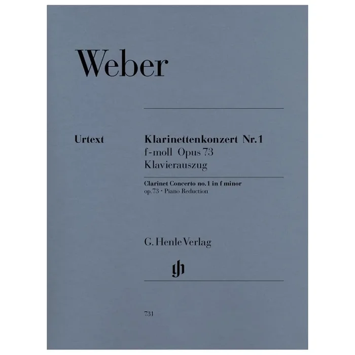 Weber, Carl Maria von – Clarinet Concerto No. 1 f minor op. 73/1