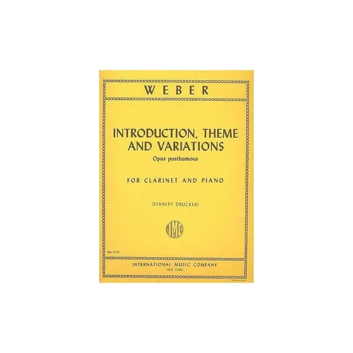 Weber, Carl Maria von – INTRODUCTION THEME & VARIATION