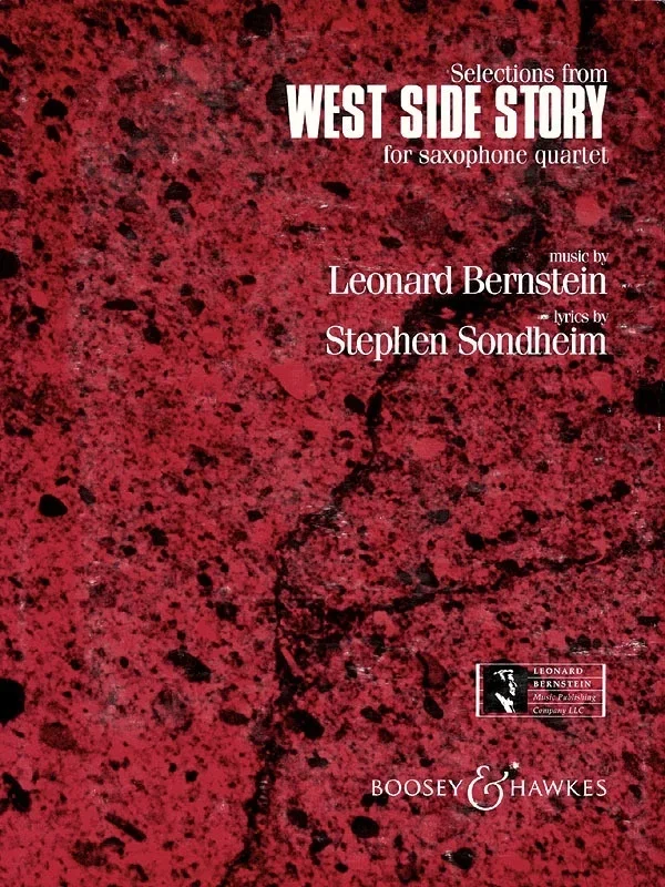 West Side Story Selections Sax Quartet W Percussion (Music Score/Parts)