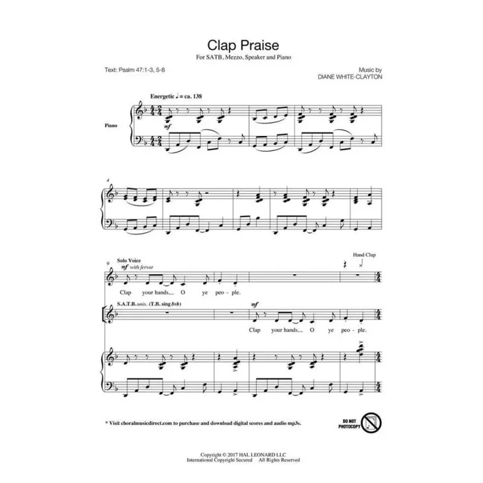 White-Clayton, Diane – Clap Praise