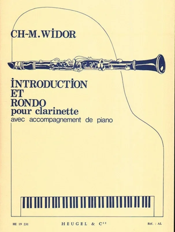 Widor – Introduction Et Rondo Clarinet/Piano (Softcover Book)
