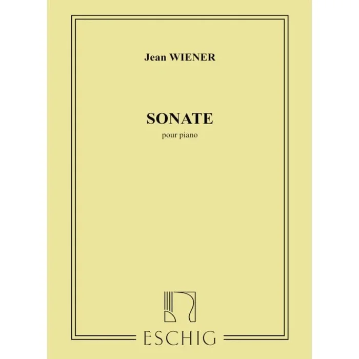 Wiener, J. – Sonate, Pour Piano