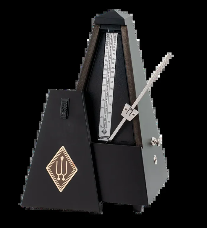 Wittner Maelzel Series W816M Mechanical Metronome with Bell in Matt Black
