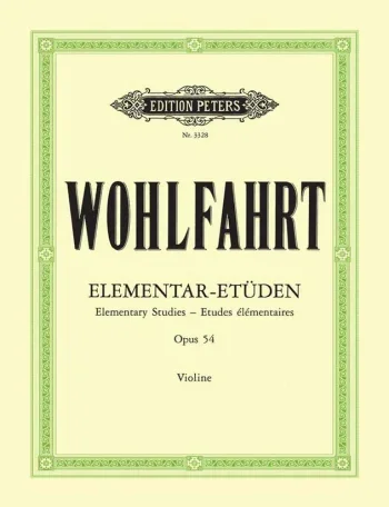 Wohlfahrt : 40 Studies Op.54: Violin (Peters)