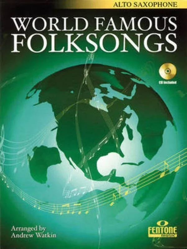 World Famous Folksongs Alto Sax Softcover Book/CD