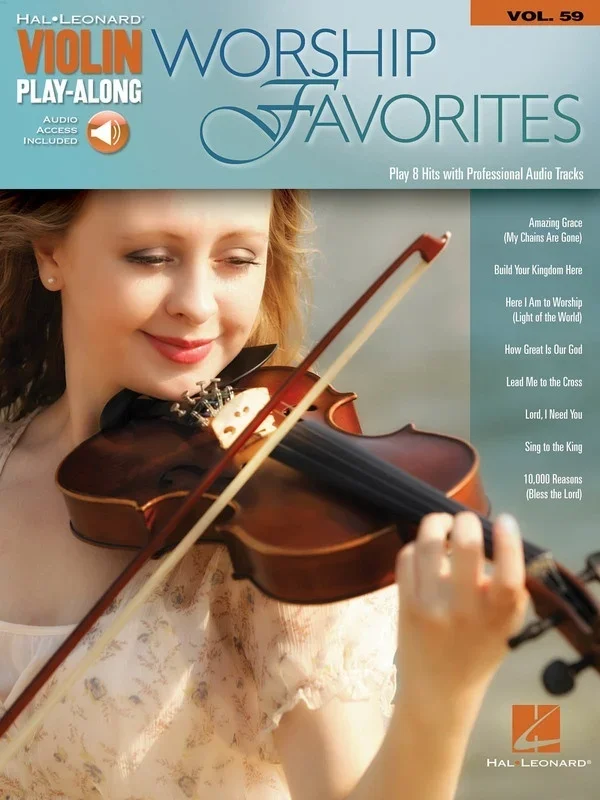 Worship Favorites Violin Playalong V59 Book/Online Audio