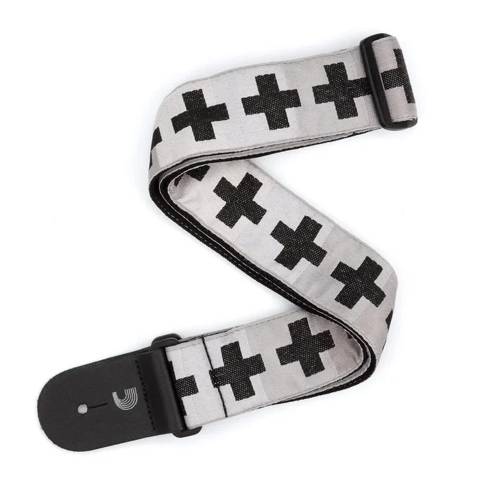 Woven Guitar Strap, Checkered Crosses, by D’Addario