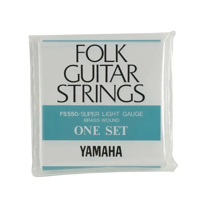 Yamaha FS550 Steel Guitar Strings – Brass Wound Super Light Gauge One Set