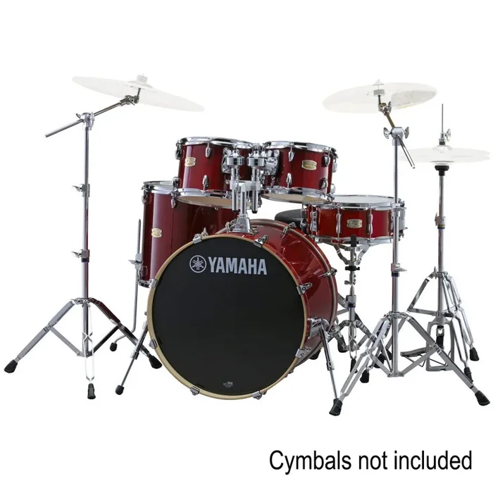 Yamaha Stage Custom Birch 5 Piece Drum Set in Cranberry Red w/HW780 Hardware Pack – SBX2F57CR