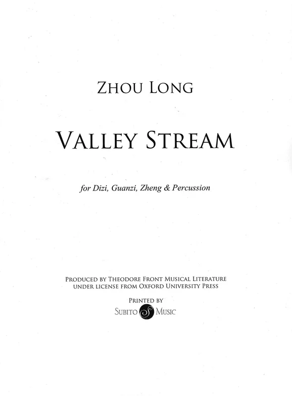 Zhou Long: Valley Stream