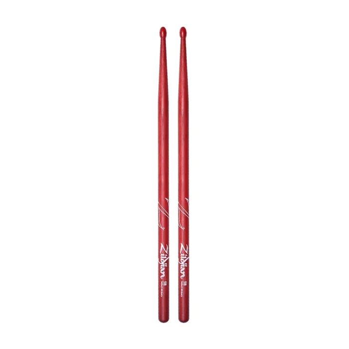 Zildjian Z5BNR 5B Punta de Nylon Baquetas Rojas